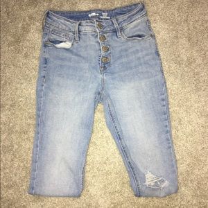 Light wash high rise old navy jeans